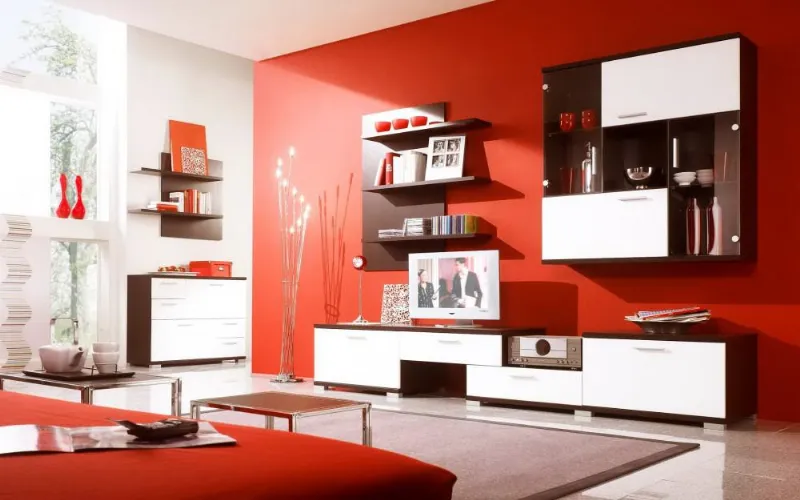 Rojo en la decoración del hogar: ¿demasiado estimulante o acogedor?